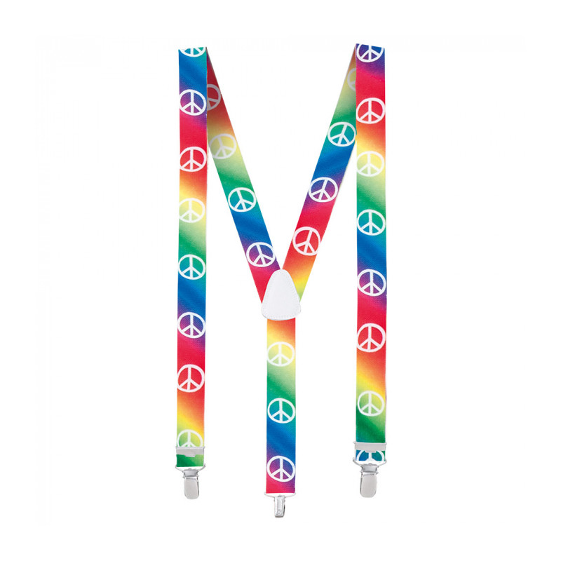 Hippie dúhové elastické podväzky